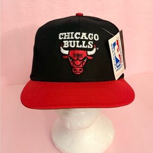 NBA Chicago Bulls Black and Red Cap